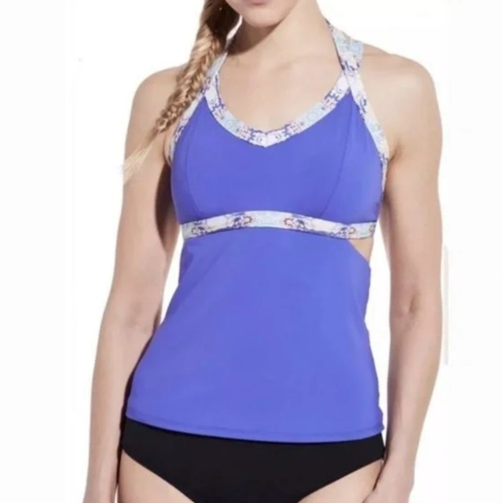 CALIA By Carrie Underwood ☆ Cutout Tankini Top ☆ Blue Violet